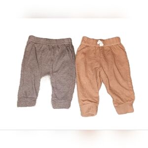 Set of 2 6 Months Boy's Brown Pants